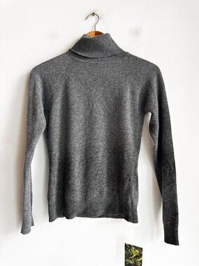 Sportmax Virgin Wool Grey Turtleneck Sweater XS/S For Japan Market